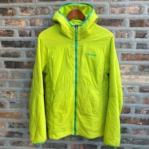 Patagonia Nano-Air Hoody Coat in Chartreuse Women's XL